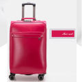 Fashion Pu leather travel business luggage suitcase